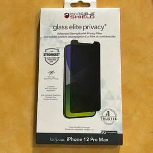 iPhone 12 Pro Max glass elite privacy screen protector.